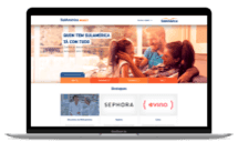 Laptop com site de SulAmérica